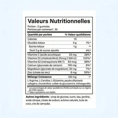 Nourify Gummies de Croissance