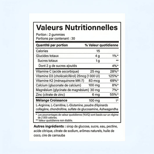 Nourify Gummies de Croissance